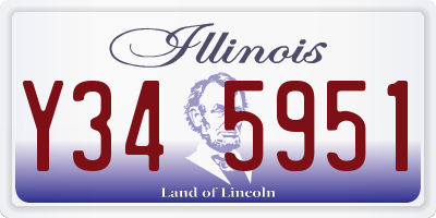 IL license plate Y345951
