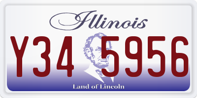IL license plate Y345956