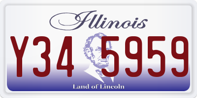 IL license plate Y345959