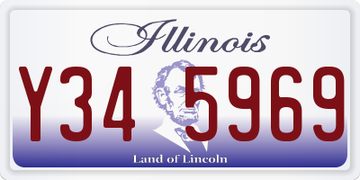 IL license plate Y345969
