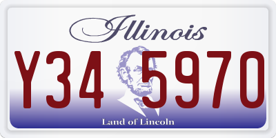 IL license plate Y345970