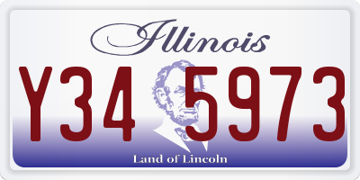 IL license plate Y345973