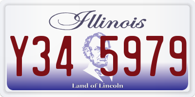 IL license plate Y345979