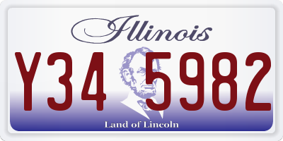 IL license plate Y345982
