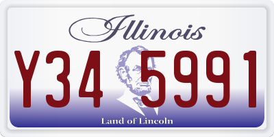 IL license plate Y345991