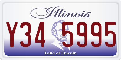 IL license plate Y345995