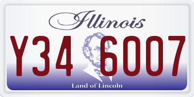 IL license plate Y346007