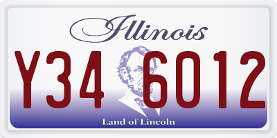 IL license plate Y346012