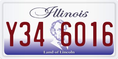 IL license plate Y346016