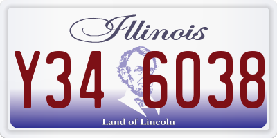 IL license plate Y346038