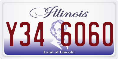 IL license plate Y346060