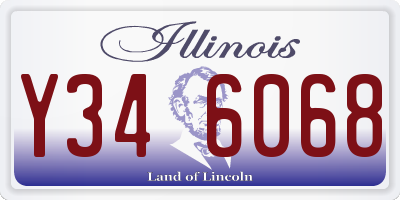 IL license plate Y346068
