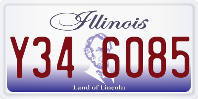 IL license plate Y346085