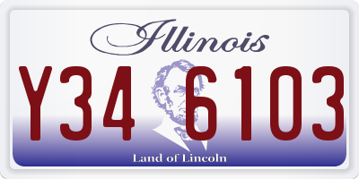 IL license plate Y346103