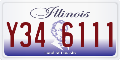IL license plate Y346111