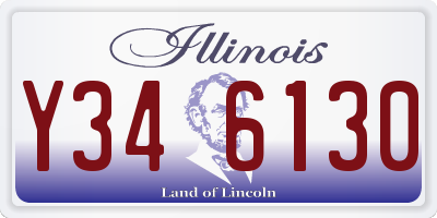 IL license plate Y346130