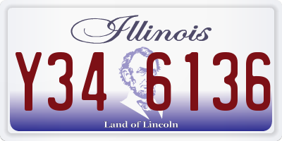 IL license plate Y346136