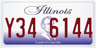 IL license plate Y346144