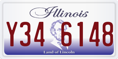 IL license plate Y346148