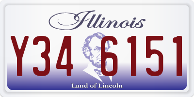 IL license plate Y346151