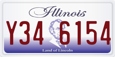IL license plate Y346154