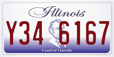 IL license plate Y346167