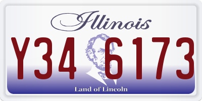 IL license plate Y346173