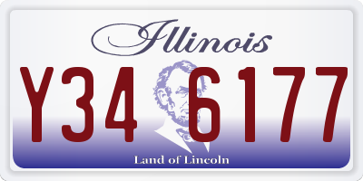 IL license plate Y346177