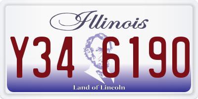 IL license plate Y346190