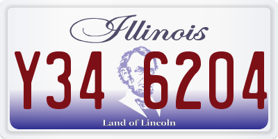 IL license plate Y346204