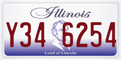 IL license plate Y346254