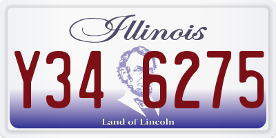 IL license plate Y346275
