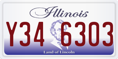 IL license plate Y346303