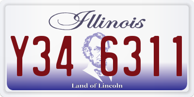 IL license plate Y346311