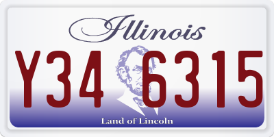 IL license plate Y346315