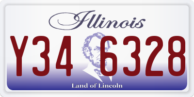 IL license plate Y346328