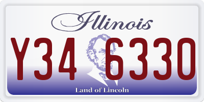 IL license plate Y346330