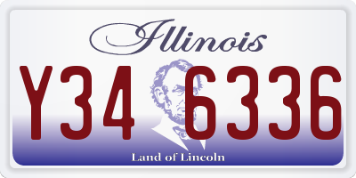 IL license plate Y346336