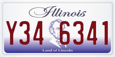 IL license plate Y346341