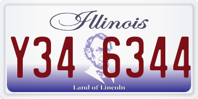 IL license plate Y346344