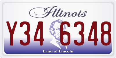 IL license plate Y346348