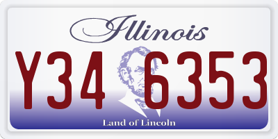 IL license plate Y346353