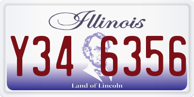 IL license plate Y346356