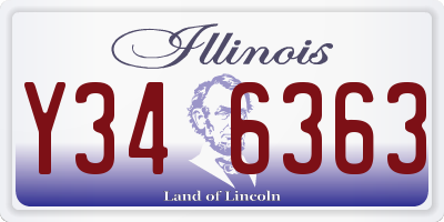 IL license plate Y346363