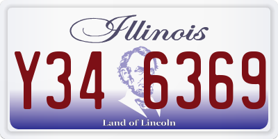 IL license plate Y346369