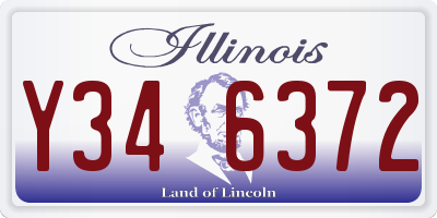 IL license plate Y346372
