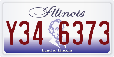 IL license plate Y346373