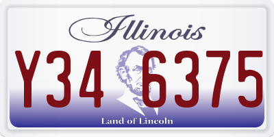 IL license plate Y346375