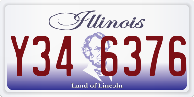 IL license plate Y346376