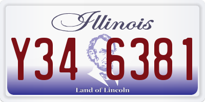 IL license plate Y346381